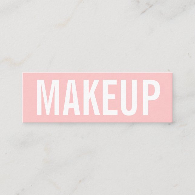 Minimalistische trendy mini visitenkarte (Vorderseite)