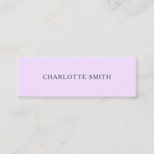 Minimalistische trendy moderne mini visitenkarte