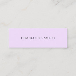 Minimalistische trendy moderne mini visitenkarte