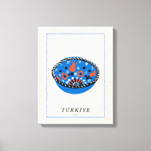 Minimalistische türkische İznik-Schalen-Kunst - Le