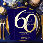 Minimalistische Typografie 60 60. Geburtstagsparte Folieneinladung<br><div class="desc">Einfach,  minimalistisch und so elegant und elegant,  diese "60" Typografie 60. Geburtstag Einladung ist sicher,  die anspruchsvollsten Empfänger zufrieden zu stellen. Für das Party des Jahres gibt es keinen besseren Weg zu sagen: "Lasst uns feiern!"</div>