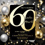 Minimalistische Typografie 60 60. Geburtstagsparte Folieneinladung<br><div class="desc">Einfach,  minimalistisch und so elegant und elegant,  diese "60" Typografie 60. Geburtstag Einladung ist sicher,  die anspruchsvollsten Empfänger zufrieden zu stellen. Für das Party des Jahres gibt es keinen besseren Weg zu sagen: "Lasst uns feiern!"</div>
