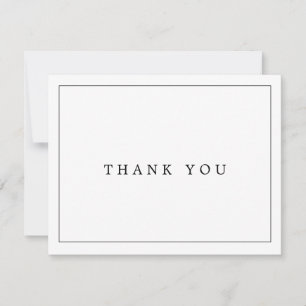 Minimalistische Typografie Dankeskarten Dankeskarte