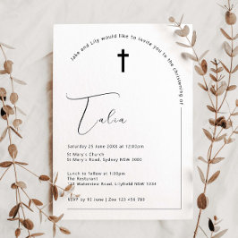 Minimalistische Typografie Einladung