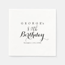 Minimalistische Typografie Geburtstagsgestaltung