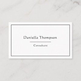 Minimalistische Typografie Individuelle Name Schwa Visitenkarte