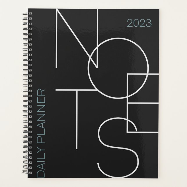 Minimalistische Typografie-Planer Planer (Vorderseite)