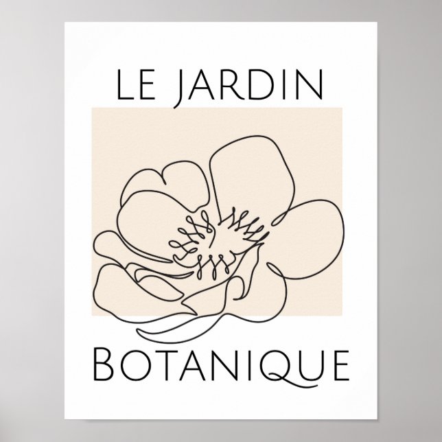Minimalistische Typografie Poster (Vorne)