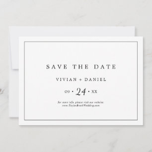 Minimalistische Typografie Save The Date
