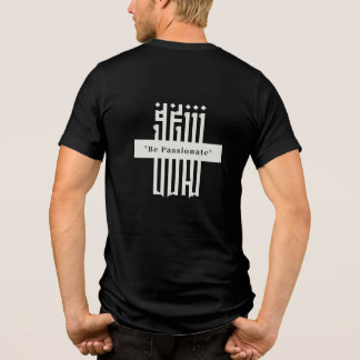 Minimalistische Typografie-Schwarz-T-Shirt Tri-Blend Shirt
