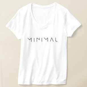 Minimalistische Typografie T-Shirt