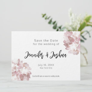 Minimalistische Typografie Wasserfarbe Save the Da Date