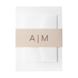 Minimalistische Typografie Wedding Boho Terracotta Einladungsbanderole