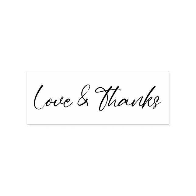 Minimalistische typografische Kalligraphie-Liebe d Gummistempel (Prägung)