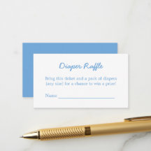 Minimalistische Umschließkarte für Baby Blue Diape