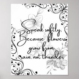 MINIMALISTISCHE UND INSPIRIERENDE BOTANISCHE WANDK POSTER