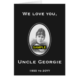 Minimalistische und Schlichte Erinnerungen Card + 