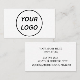 Minimalistische Unternehmens-Visitenkarte mit indi Visitenkarte