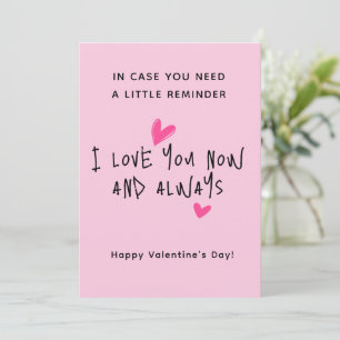 Minimalistische Valentinstag-Karte Feiertagskarte