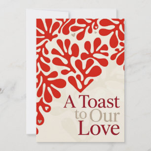 Minimalistische Valentinstag-Postkarte Feiertagskarte