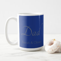 Minimalistische "Vater"-Tasse mit Kindernamen - Ge
