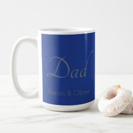 Minimalistische "Vater"-Tasse mit Kindernamen - Ge Kaffeetasse