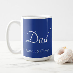 Minimalistische "Vater"-Tasse mit Kindernamen - Ge Kaffeetasse