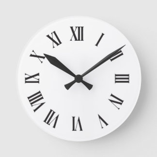 Minimalistische Vektor-Uhr Runde Wanduhr