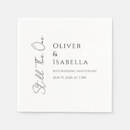 Minimalistische Verlängerung des Versprechens 10.  Serviette