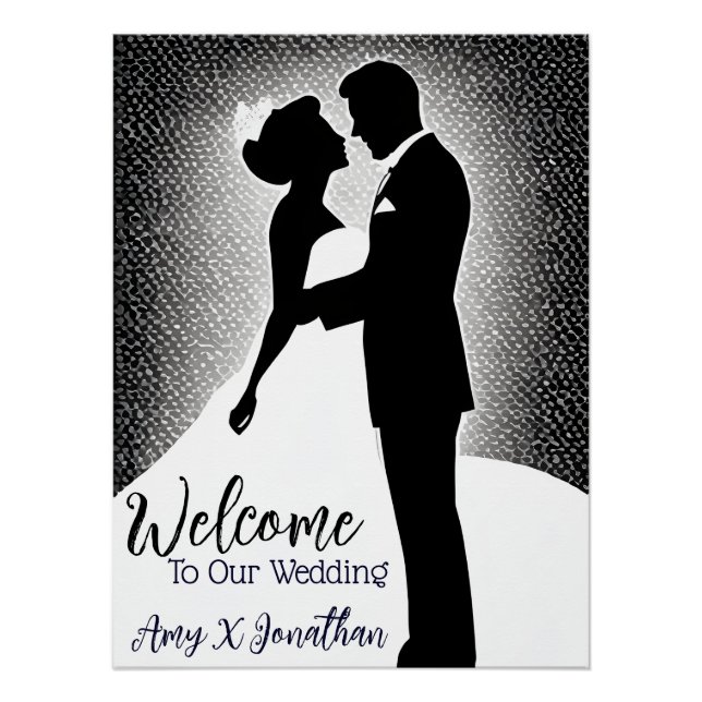Minimalistische Verlobung für Hochzeiten der Moder Poster (Vorderseite)