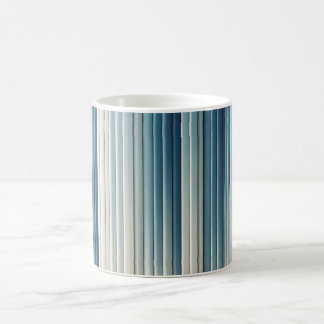 Minimalistische vertikale Streifen - Bl-Farbtöne Kaffeetasse