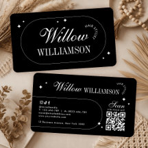 Minimalistische Vintage-Kalligrafie moderne QR-Cod