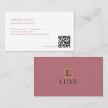 Minimalistische Visitenkarte | Eleganter QR-Code