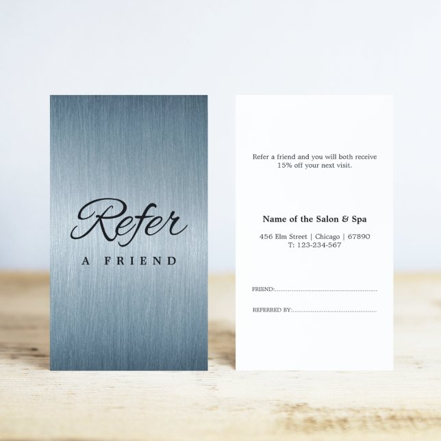 Minimalistische Visitenkarte Empfehlungskarte (Minimalist Business Referral Card)