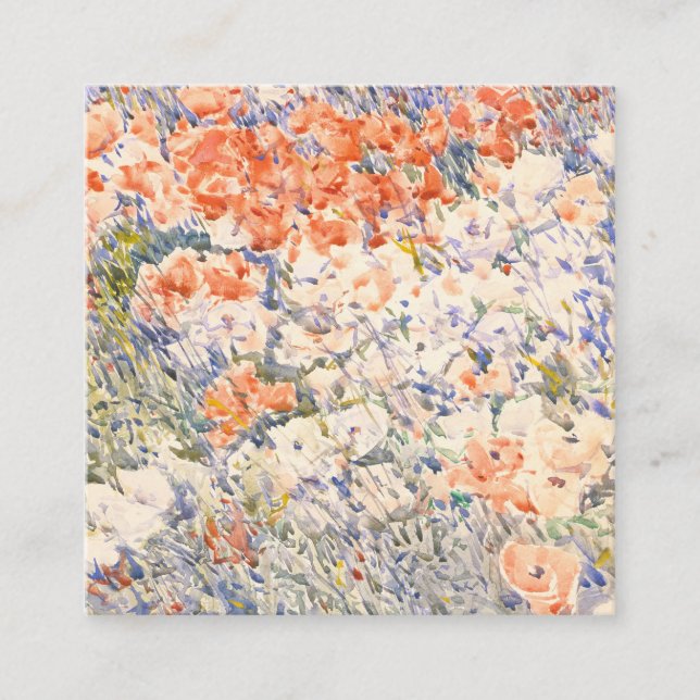 Minimalistische Visitenkarte, florale Visitenkarte (Vorderseite)