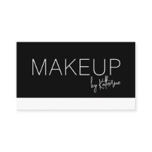 Minimalistische Visitenkarte für Make-up-Unternehm