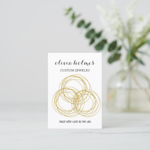 Minimalistische Visitenkarte für Weißdiamanten