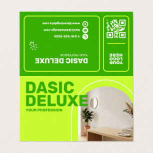 Minimalistische Visitenkarte mit Logo und QR-Code Visitenkarten