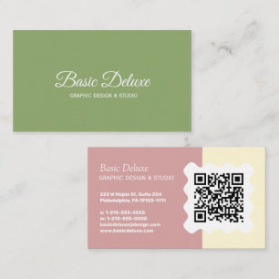 Minimalistische Visitenkarte - QR-Code