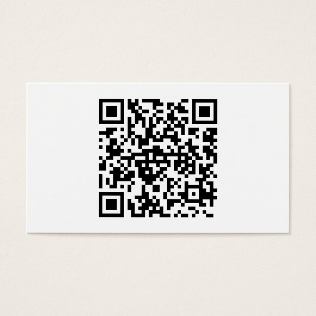 Minimalistische Visitenkarte (QR-Code und Name) (Vorderseite)