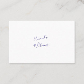 Minimalistische Visitenkarten Visitenkarte