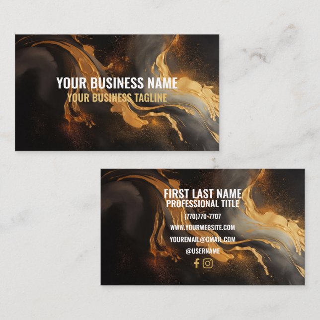 Minimalistische Visitenkarten Visitenkarte (Vorne/Hinten)