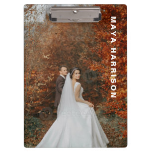 Minimalistische Vollfoto-Fotografie-Clipbord Klemmbrett