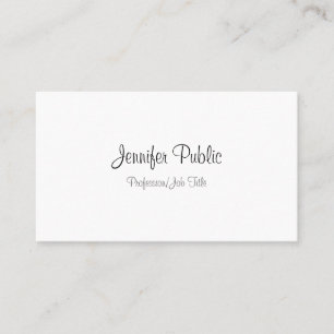 Minimalistische Vorlage Handschriftliche Schrift T Visitenkarte
