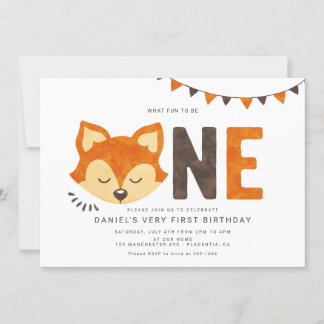 Minimalistische Waldfüßler Einladung zum ersten Ge