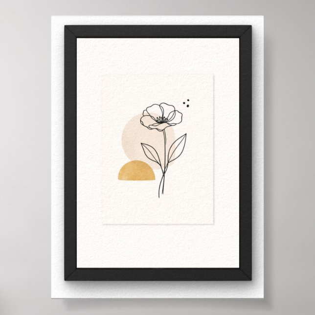 minimalistische Wandkunstposter Poster (Vorne)