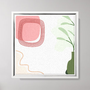 Minimalistische Wandmalerei - 8"x8" Moderne Acrylm Leinwanddruck