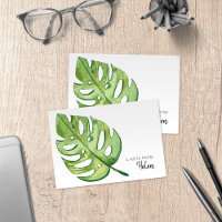 Minimalistische Wasserfarbe Monstera