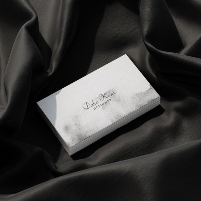 Minimalistische Wasserfarbe Visitenkarte (Von Creator hochgeladen)