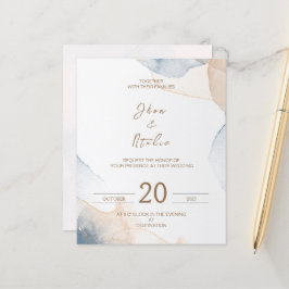 Minimalistische Wasserfarbeinladungen (anpassbar)